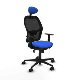 Jorquera Piqueras y Crespo 1D036N1 - Bureaustoel met hoofdsteun - Verstelbare hoogte - Blauw
