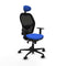 Jorquera Piqueras y Crespo 1D036N1 - Bureaustoel met hoofdsteun - Verstelbare hoogte - Blauw