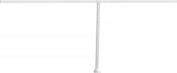 vidaXL - Luifelpaalset - 600x245 - cm - ijzer - wit