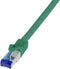 LogiLink C6A105S RJ45 CAT 6A S/FTP 15.00 m Groen 1 stuk(s)