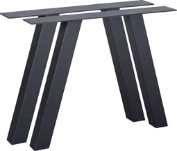 WOOOD A-Poot Buiten Tablo - Metaal - Zwart - Set van 2