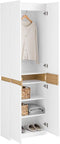SoBuy KSB01-W - Kledingkast - 2 deuren - Wit