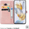 iMoshion Hoesje Geschikt voor Honor 90 Hoesje Met Pasjeshouder - iMoshion Mandala Bookcase - Rosé Goud