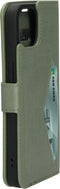 Mobiparts iPhone 13 - Classic Wallet Case - Ruimte voor pasjes - Groen