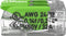 WAGO 221-422 221 Verbindingsklem Flexibel: 0.14-4 mm² Massief: 0.2-4 mm² Aantal polen: 2 100 stuk(s) Transparant, Groen
