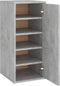 vidaXL - Schoenenkast - 32x35x70 - cm - bewerkt - hout - betongrijs