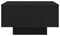 vidaXL - Salontafel - met - LED-lampen - Zwart - Eiken - 55x55x31 - cm