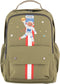 Jack Piers Rugzak/Backpack New York Burger Planet - 36x13x29cm - Groen