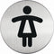 Infobord pictogram Durable 4904 wc dames rond 83mm | 5 stuks