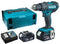 Makita DHP482RMJ - Klop boor-schroefmachine 18V 4.0Ah Li-ion - 2 accu's en lader (2 stuks)