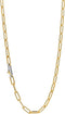 TI SENTO Dames Ketting - 925 zilver - Zilver geel verguld - Maat 48 - 3947SY