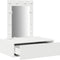 vidaXL - Wandkaptafel - met - LED-verlichting - - - Wit