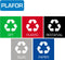 Plafor Eco Bin - Ronde Prullenbak 50L - Inclusief 5-delige Stickerset - Rood