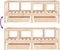 vidaXL - Kinderbedframe - met - lades - 70x140 - cm - massief - grenenhout