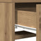 vidaXL - Kaptafel - met - LED-verlichting - - - Artisan - Eiken, - 50x41x140 - cm