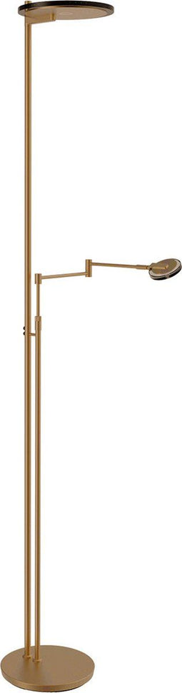 Steinhauer Turound - vloerlamp - 2 lichtpunten - brons - Ø 55cm - LED - 2663BR