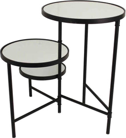 SVJ Home Decorations Mensa Tafel - H60 x Ø37 cm - Metaal - Zwart