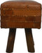 HSM Collection Kruk Patchwork - 33x33 cm - leder - vintage cognac