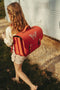 Own Stuff Lederen Boekentas Lagere school Vlinder - Antique Pink