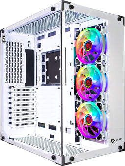TALIUS Cronos Frost - Desktop PC Behuizing - 3x 120 mm Ventilators - Wit