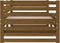 vidaXL - Slaapbank - uitschuifbaar - grenenhout - honingbruin - 2x(90x190) - cm