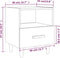 vidaXL - Nachtkastjes - 2 - st - 40x35x47 - cm - wit