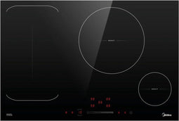Midea KI800IX - Inductiekookplaat - 4 zones - Ingebouwd - Zwart - 52 cm