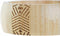 Snackdienblad DKD Home Decor Zwart Multicolour Natuurlijk Bamboe 15 x 15 x 5,5 cm