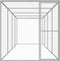 vidaXL - Kattenkooi - 6x1,5x1,5 - m - gegalvaniseerd - staal