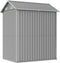 vidaXL - Tuinschuur - 192x152,5x237 - cm - gegalvaniseerd - staal - lichtgrijs
