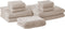 Beliani AREORA - Handdoek set - Beige - Katoen