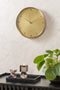 Wall clock Jewel brushed gold