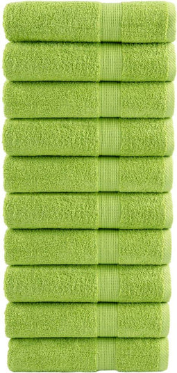 vidaXL - Handdoeken - SOLUND - 10 - st - 600 - g/m² - 50x100 - cm - appelgroen