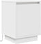 vidaXL - Nachtkastjes - met - led-verlichting - 2 - st - 38x34x50 - cm - wit