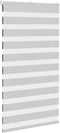 vidaXL - Zebra - rolgordijn - 80x150 - cm - stofbreedte - 75,9 - cm - lichtgrijs
