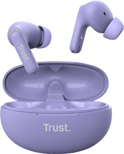 Trust Yavi ENC - Draadloze Oordopjes - Noise-cancelling - Paars