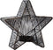 PTMD Windlicht Bibi - ster van ijzerdraad - 25x10x25 cm - zwart