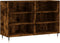 vidaXL - Dressoir - 103,5x35x70 - cm - bewerkt - hout - gerookt - eikenkleurig