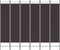 vidaXL - Kamerscherm - met - 6 - panelen - 240x200 - cm - stof - bruin