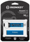 Kingston IronKey Keypad 200 - Flash geheugen - 32GB - Blauw
