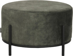 LABEL51 Troy Poef - Groen - Velours - XL