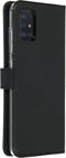 Selencia Galaxy A51 - Echt Lederen Bookcase - 3 Pashouders - Zwart