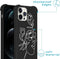iMoshion Hoesje Geschikt voor iPhone 12 Pro / 12 Hoesje Met Koord - iMoshion Design Hoesje met Koord - Wit / Zwart / Woman Flower Black