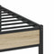 vidaXL - Bedframe - zonder - matras - hout - sonoma - eikenkleurig - 183x203 - cm
