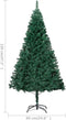 vidaXL - Kunstkerstboom - met - dikke - takken - 120 - cm - PVC - groen