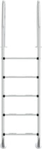 vidaXL Zwembadladder 54x38x211 cm 304 roestvrij staal