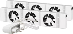 SpeedComfort Duo set - Radiator ventilatoren - Energie besparen - Geschikt voor radiatoren 75-120 cm