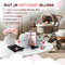 Vulpes Goods® BabyCare - Baby Rocker PRO - Automatisch Schommelen - Incl. Reistas - Premium White