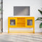 vidaXL - Tv-meubel - 100,5x39x60,5 - cm - staal - mosterdgeel