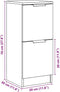 vidaXL - Dressoirs - 2 - st - 30x30x70 - cm - bewerkt - hout - oud - houtkleurig